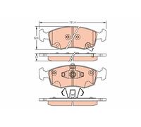 TRW GDB2301 Kit pastiglie freni