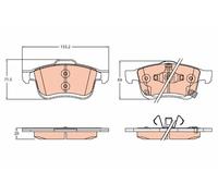 TRW GDB2305 Kit pastiglie freni