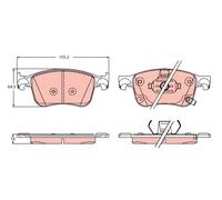 TRW GDB2342 Kit pastiglie freni