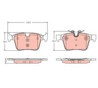 TRW Kit pastiglie freno, Freno a disco GDB2351