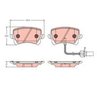 TRW GDB2389 Kit pastiglie freni
