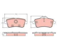 TRW GDB2391 Kit pastiglie freni