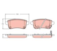 TRW GDB2413 Kit pastiglie freni