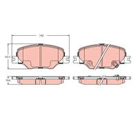 TRW GDB2424 Kit pastiglie freni