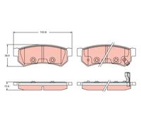 TRW GDB2437 Kit pastiglie freni