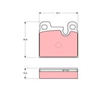 TRW GDB258 Kit pastiglie freno, Freno a disco