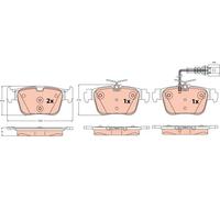 Pastiglie freno GDB2593 TRW per AUDI A3 Limousine A3 Sportback