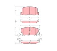 TRW Kit pastiglie freno GDB3058 – Freno a disco per Toyota MR2 I/II/III