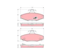 TRW Kit pastiglie freno GDB3135 posteriori per Ssangyong Musso Daewoo Kia Korando