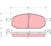 TRW GDB3153 Kit pastiglie freni