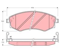 TRW GDB3169 Kit pastiglie freni