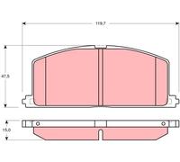 TRW GDB3184 Kit pastiglie freni