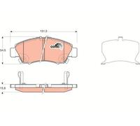 TRW Pastiglie freno GDB3212 – Freno a disco – Set anteriore per Honda