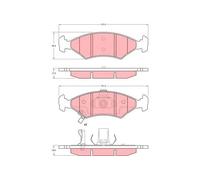 Pastiglie freno GDB3224 TRW per KIA SPORTAGE SUV SHUMA I SPORTAGE VAN