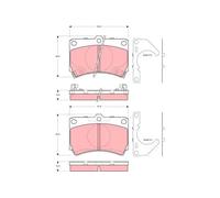 TRW GDB3252 Kit pastiglie freni