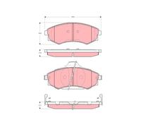 TRW GDB3283 Kit pastiglie freni