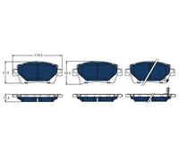 Pastiglie freno GDB3317BTE TRW per TOYOTA PRIUS Liftback
