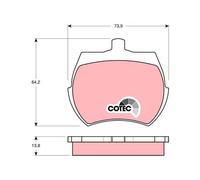 Set di pastiglie freno TRW GDB332, anteriore