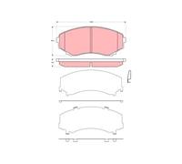 TRW GDB3326 Kit pastiglie freni
