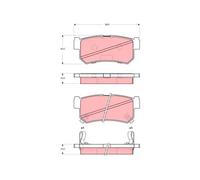 TRW GDB3382 Kit pastiglie freni
