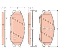 KIT PASTIGLIE FRENO ANT TRW SSANGYONG RODIUS 2.7 Xdi 4x4 120KW 05> GDB3412