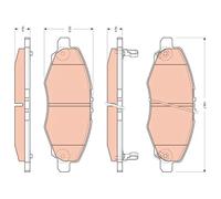 Pastiglie freno GDB3427 TRW per TOYOTA HILUX VII Pick-up