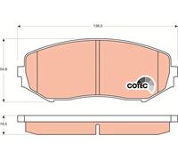 Trw GDB3443 Kit Pastiglie Freno a Disco