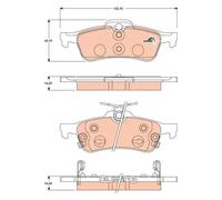 Pastiglie freno GDB3458 TRW per DAIHATSU TOYOTA