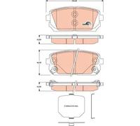 TRW Bielletta barra stabilizzatrice anteriore JTS145 per Mercedes S W116 72>