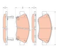 Pastiglie freno GDB3478 TRW per HONDA CIVIC VIII Tre volumi