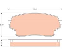 TRW GDB3490 Kit pastiglie freni