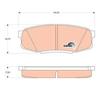 Pastiglie freno GDB3491 TRW per TOYOTA TUNDRA Pick-up LAND CRUISER 200