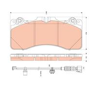 TRW GDB3506 Kit pastiglie freni