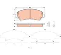 TRW GDB3521 Kit pastiglie freni