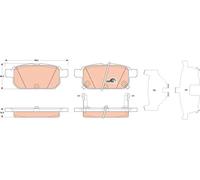Pastiglie freno GDB3529 TRW per SUZUKI SWIFT IV SX4 S-CROSS VITARA SWIFT V