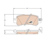 TRW Pastiglie Freni MAZDA GDB3539 DAY32648ZA,K0Y12648Z,K0Y12648ZA K0Y12648ZC