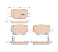 TRW Set di pastiglie freno GDB3547 posteriore