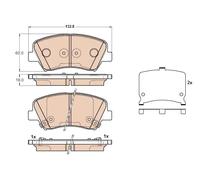 Pastiglie freno GDB3552 TRW per HYUNDAI ELANTRA V Tre volumi VELOSTER