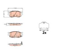 TRW GDB3626 Kit pastiglie freni
