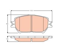 TRW GDB3628 Kit pastiglie freni