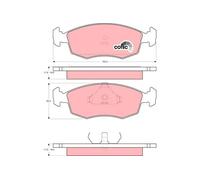Set di pastiglie freno TRW GDB371, anteriore