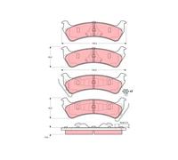 TRW GDB4041 Kit pastiglie freni