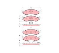 TRW GDB4104 Kit pastiglie freni