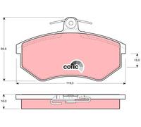 JTS571 TRW BIELLETTA BARRA Stab. ANTERIORE Sx KIA CARENS 00>