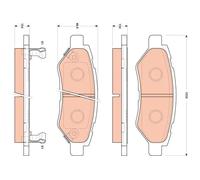 TRW GDB4602 Kit pastiglie freni