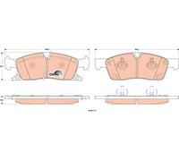 Pastiglie freno GDB4603 TRW per JEEP GRAND CHEROKEE IV GRAND CHEROKEE VAN