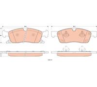 Set di pastiglie freno TRW GDB4604, anteriore