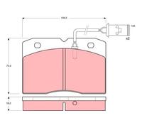 Set di pastiglie freno TRW GDB478
