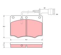 Pastiglie freno GDB691 TRW per FORD GRANADA II GRANADA Turnier