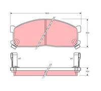 TRW Bielletta barra stabilizzatrice JTS7555 posteriore per Toyota Lexus RX 00>